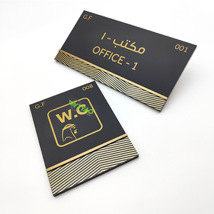 YIYAO <span class=keywords><strong>plaque</strong></span> de <span class=keywords><strong>plaque</strong></span> de numéro de bureau en métal antique en laiton vintage avec logo personnalisé <span class=keywords><strong>à</strong></span> bas prix - Product Image 2