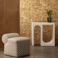 Lumière luxe porte d'entrée blanc et noir Console Table moderne Simple Table d'appoint maison salon maison entrée hôtel