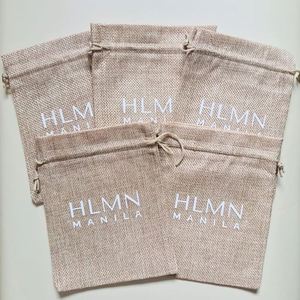 ODM & OEM Primitive Organic Jute <b>Drawstring</b> <b>Pouch</b> Wholesale Jute <b>Drawstring</b> Bag Custom Logo Gift Burlap Bag - Product Image 5