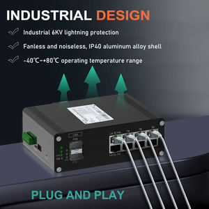 Commutateur Poe industriel géré Gigabit avec 8 ports <span class=keywords><strong>RJ45</strong></span> 2 ports SFP Fonction SNMP réseau DC 48 ~ 57V - Product Image 5