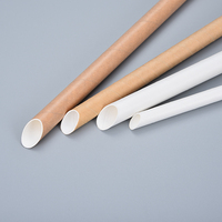 Polyvalent Écologique Jetable Kraft Papier De Paille Boba Bulle Thé Biodégradables Papier Potable De Paille