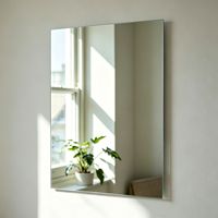 Miroir en verre flotté sans cadre sur mesure, en argent, épaisseur 3mm, 4mm, 5mm, 6mm, 8mm, bord coupé ou poli, pour la décoration intérieure