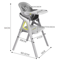 Chaise haute multifonctionnelle pour la maison, chaise de salle à manger avec tableau à dessin pour enfants et adultes