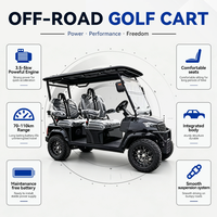 Voiturette de golf électrique 4 places la plus vendue, moteur haute performance 7000W, certifiée CE, autonomie 90km, vitesse 70km/h+, idéale pour la chasse