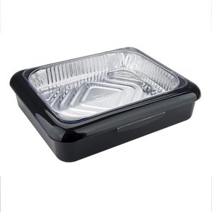 Boîte à lunch portable Strosen 2 en 1 en aluminium pour le camping en plein air, pour les barbecues, boîte à lunch standard peu profonde de taille moyenne - Product Image 5