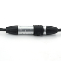 Câble DMX étanche IP65 à 3 conducteurs 3*0.3mm 1.2M AC 85-265V Câble de signal XLR 3 broches pour éclairage de scène
