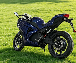 Moto électrique sportive bleue homologuée CEE 2000W, vitesse maximale 80 km/h, moto de rue pour adultes - Product Image 3
