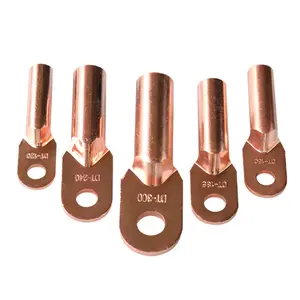 Terminal 8 Gauge Connector 8 awg 1/4 ring terminals pure Copper Ring Terminal Lug