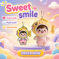 Porte-clés en peluche personnalisé, personnage de dessin animé poisson Taiyaki, breloque de sac Kawaii, cadeau pour enfants, vente en gros