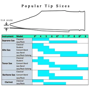ปากเป่าแซกโซโฟน PRO Sax Bb Tenor ชุบทอง ขนาด 5.6.7.8.9.10 ช่องขนาดกลาง แบบตรง อะไหล่แซกโซโฟน - Product Image 3