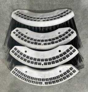 Custom 4/5 Segments 31 Holes Wire Side <strong>Brush</strong> <strong>Gutter</strong> Broom with Poly/Steel Filaments for Elgin/Tymco/Schwarze Replacement Sweeper - Product Image 6