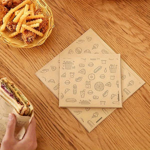 Sacs d'emballage en papier kraft personnalisés pour restaurants, résistants à l'huile, de qualité alimentaire, pour pain et sandwichs, avec design <span class=keywords><strong>anti</strong></span>-adhésif, vente en gros - Product Image 2