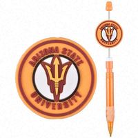 Tendance 2025 : Accessoire en gros pour stylos DIY en PVC, perles décoratives imprimées, breloques en silicone PVC à motifs de dessins animés perlées, étanches