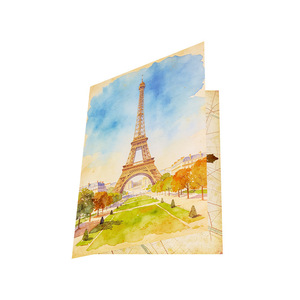 Romantica Cartolina Pop-up 3D della <span class=keywords><strong>Torre</strong></span> <span class=keywords><strong>Eiffel</strong></span> di Parigi, Souvenir di Viaggio - Product Image 3