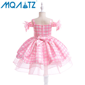 Nouvelle Robe de Fille en Satin Rose à Volants Floraux MQATZ pour Film, Costume de Cosplay d'Halloween pour Enfants de 6 Ans - Product Image 3