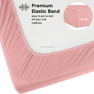 <span class=keywords><strong>Lenzuola</strong></span> stampate in cotone Super fibra 100% con cuore rosa e copri materassi per bambini e culle Standard per bambini - Product Image 6