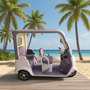 60V 500W HengQiao 4-Seater Open E-<strong>Trike</strong> (DOT Certified) 30-50Km/h 30-50km Range-Perfect Hauler for Outdoor Camp Supply <strong>Camper</strong> - Product Image 2