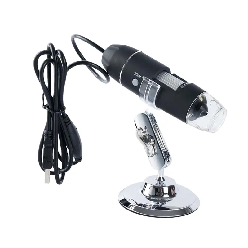 Цифровой USB микроскоп 1600x, эндоскоп с камерой, USB микроскоп, лупа с 8 светодиодами