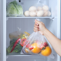 Vente chaude, sac de courses de supermarché de haute qualité, sac en plastique en rouleau continu pour supermarchés, sacs à légumes, supermarché