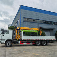 Camion grue à flèche rigide Shacman 6x4 12t de Chine, moteur Weichai, véhicule de manutention de matériaux lourds à vendre