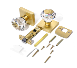 Zinc Alloy Durable Polished Key Locking <strong>Door</strong> <strong>Knobs</strong> with Brass Cylinder for Iron <strong>Doors</strong> for <strong>Closet</strong> and Hallway - Product Image 5