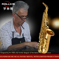 Bare Copper Process Manufacturer Wholesale Retail Professional High Grade Eb Woodwind Instrument X7-II Alto Saxophone