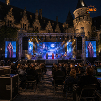 Mur LED d'extérieur à contraste élevé 3840Hz P2.9 P3.9 P4.8 pour location événementielle (châteaux, concerts, sites historiques, événements patrimoniaux, usines)