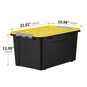 <span class=keywords><strong>Caja</strong></span> <span class=keywords><strong>de</strong></span> <span class=keywords><strong>herramientas</strong></span> resistente y resistente <span class=keywords><strong>de</strong></span> color negro y amarillo para uso doméstico Jeko & Jeko para garaje - Product Image 4