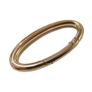 Hebilla de anillo ovalada chapada en aleación, duradera, para bolsos - Product Image 3
