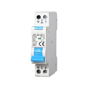 Disyuntor Diferencial Gloca JXL30 1P+N 10A 30mA 250V C10 Montaje DIN 1 Módulo - Product Image 1