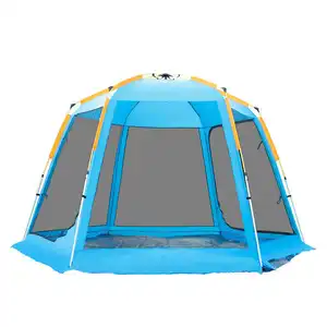 Hot Sale Product Outdoor Portable Pop Up Camping Tents With 2 Bedroom Family 3-4person Large Space Good Quality Carpas