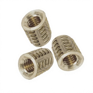 Tuercas de inserción de latón afiladas al por mayor M5 M6, tamaño personalizado, acabado pulido, suministro a granel, calidad de exportación, India - Product Image 1