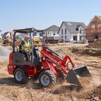 Europäischer Verkaufsschlager: Neuer 4-Rad-Kompakt-Minilader, Landwirtschaftlicher Hoftransporter, CE Euro 5 Diesel-Lader mit Schaufel