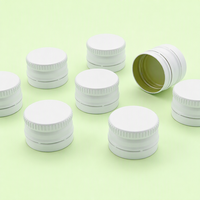 Capuchon en aluminium anti-effraction coloré de 24 mm pour bouteille en verre de liquide oral enzymatique, boisson, jus de fruits