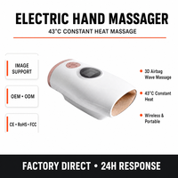 Masseur de mains intelligent Gude GD-E03 avec télécommande sans fil, fonctions de pression d'air et de chauffage, soulage les douleurs aux doigts et aux paumes