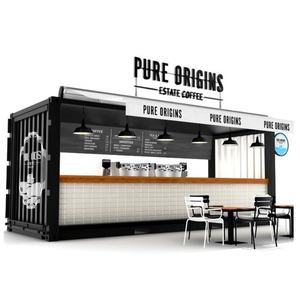 Conteneur d'expédition moderne, café boutiques <span class=keywords><strong>boulangerie</strong></span> 20 pieds 40 pieds Mobile café conteneur Fast Food cabanes - Product Image 4