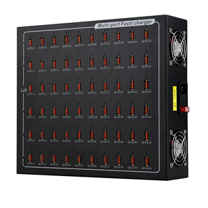 Estación de carga industrial <span class=keywords><strong>HUNDA</strong></span> 1200W 60 puertos Estación de carga USB Hub 18Q QC3.0 USB Cargador de teléfono celular de escritorio - Product Image 1