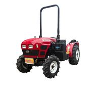 Tracteur agricole compact et étroit YTO à moteur diesel 50 CV, 8 vitesses, 4 roues motrices avec châssis anti-basculement pour travaux de culture en serre et en verger