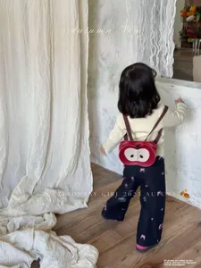 Chất Lượng Cao Bán Buôn Hổ Phách Loạt Mùa Thu Mới Bé Phim Hoạt Hình Giản Dị Lỏng Thân Thiện Với Môi Thời Trang Áo Khoác Jeans - Product Image 3