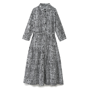 slim fit dress slacks Black Gingham Cape Chloe Dress main image 0