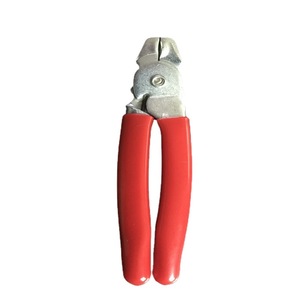 Alicates Profesionales para Anillos de Cerdo (Mordaza Curva) Rojos, 7.5 pulgadas de largo, 1/2 pulgada de ancho de mordaza, para Cercas, Jaulas de Animales y Rejas - Product Image 1
