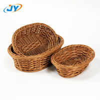 Panier en rotin synthétique pour le rangement et la présentation de collations, pain, fruits et légumes