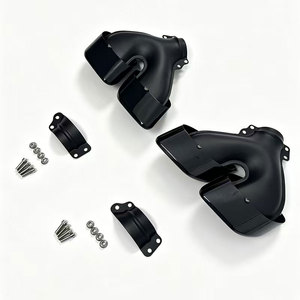 Compatible con <span class=keywords><strong>Range</strong></span> <span class=keywords><strong>Rover</strong></span> <span class=keywords><strong>Sport</strong></span> <span class=keywords><strong>2023</strong></span> con Cuatro Tubos de Escape Exteriores Hechos de Acero Inoxidable Color Negro Plata L461 - Product Image 2