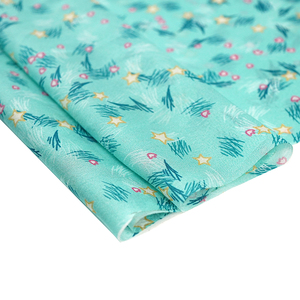 18% soie 82% lin GGT 22 MM Turquoise style <span class=keywords><strong>japonais</strong></span> petit tissu imprimé floral pour textile à la maison - Product Image 1