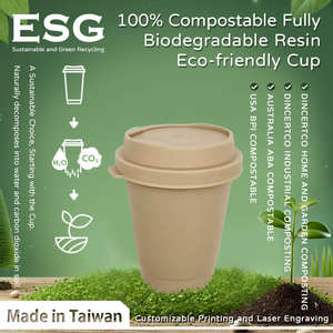 Taza de bebida compostable de 500cc | Totalmente biodegradable y sin plástico - Product Image 5