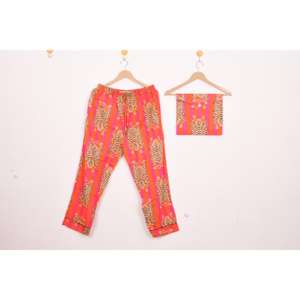 Conjunto de Pijama de Algodón para Mujer, Estampado a Mano, Estilo Boho, Ropa de Dormir Cómoda para Mujer, Excelente Precio de Fabricante - Product Image 6