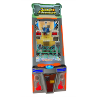 Machine de jeu d'arcade commerciale à monnayeur, à chute de balles et à récompenses, sur le thème de l'aventure mondiale, pour centre de jeux