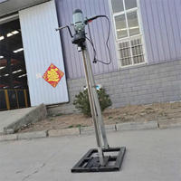 Machine de forage de puits électrique portable de 60 m avec moteur de 2200/2500 W pour usage agricole, facile à utiliser, équipement de forage de puits d'eau