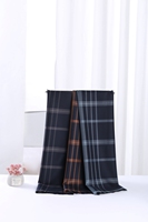 Tissu de chemise confortable en sergé de bambou infroissable, teint en fil, à motifs à carreaux personnalisés, avec élasthanne, pour hommes