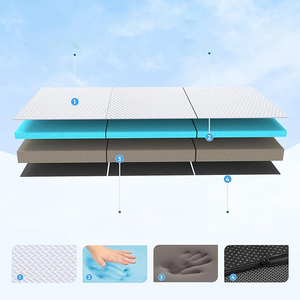 Colchón de Espuma Ecológico, Transpirable, Plegable en Tres Partes, Económico y Moderno, Fácil de Transportar, Limpiar, Suave y Cómodo, Comprimido al Vacío - Product Image 6